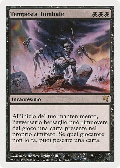 Gravestorm (Italian) - "Tempesta Tombale", Magic Encyclopedia 2005 (Salvat/Hachette) A37