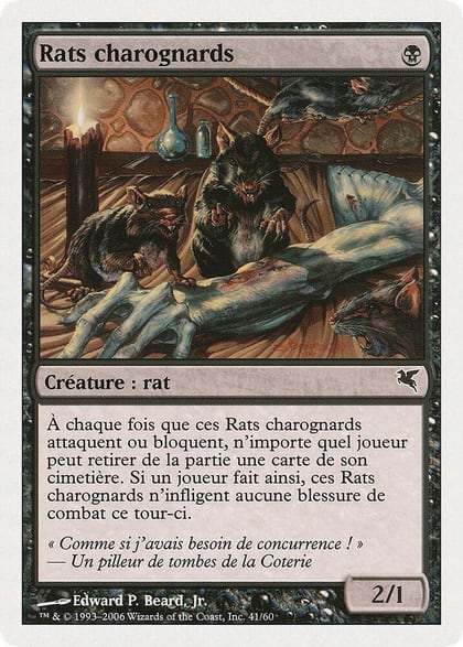 Carrion Rats (French) - "Rats charognards" (A41), Magic Encyclopedia 2005 (Salvat/Hachette) A41