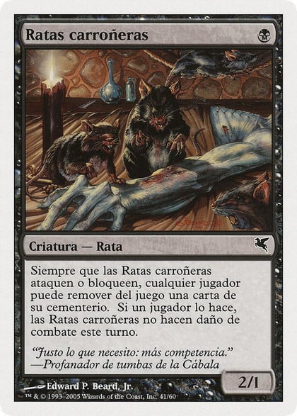 Carrion Rats (Spanish) - "Ratas carroneras" (A41), Magic Encyclopedia 2005 (Salvat/Hachette) A41