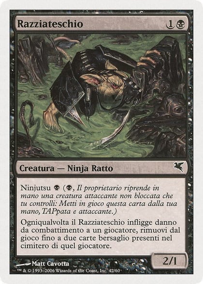 Skullsnatcher (Italian) - "Razziateschio" (A42), Magic Encyclopedia 2005 (Salvat/Hachette) A42