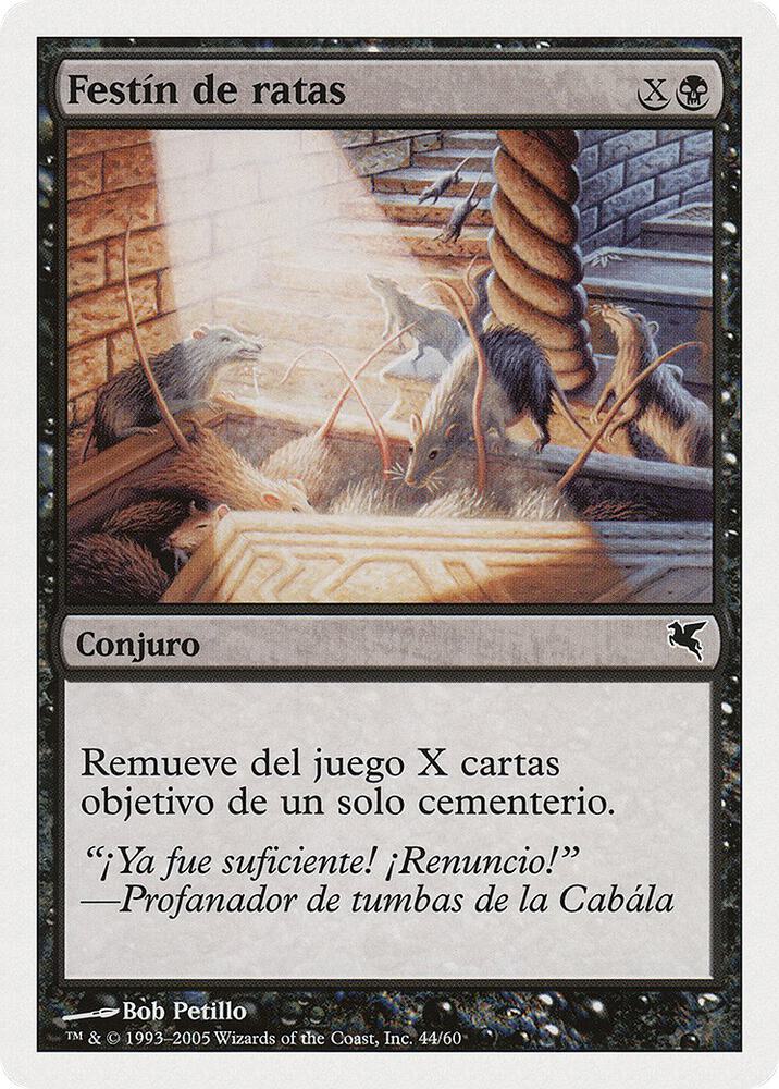 Rats' Feast (Spanish) - "Festin de ratas" (A44), Magic Encyclopedia 2005 (Salvat/Hachette) A44