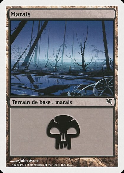 Swamp (French) - "Marais" (A48), Magic Encyclopedia 2005 (Salvat/Hachette) A48