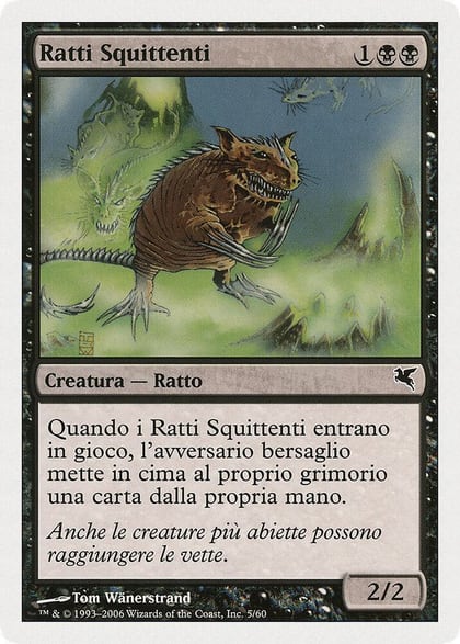 Chittering Rats (Italian) - "Ratti Squittenti" (A5), Magic Encyclopedia 2005 (Salvat/Hachette) A5