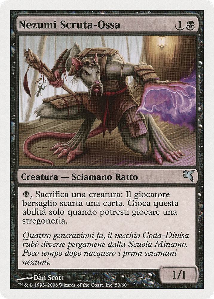 Nezumi Bone-Reader (Italian) - "Nezumi Scruta-Ossa", Magic Encyclopedia 2005 (Salvat/Hachette) A50