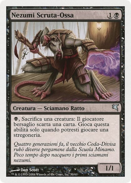 Nezumi Bone-Reader (Italian) - "Nezumi Scruta-Ossa", Magic Encyclopedia 2005 (Salvat/Hachette) A50