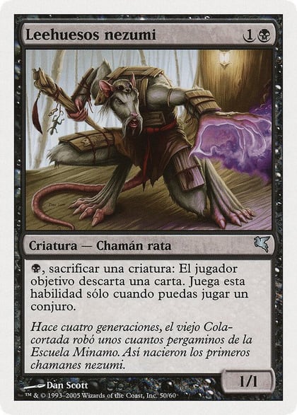 Nezumi Bone-Reader (Spanish) - "Leehuesos nezumi", Magic Encyclopedia 2005 (Salvat/Hachette) A50