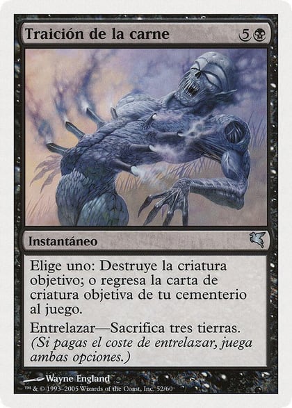 Betrayal of Flesh (Spanish) - "Traicion de la carne", Magic Encyclopedia 2005 (Salvat/Hachette) A52