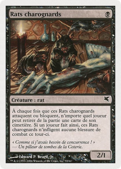 Carrion Rats (French) - "Rats charognards" (A53), Magic Encyclopedia 2005 (Salvat/Hachette) A53