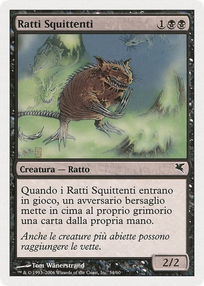 Chittering Rats (Italian) - "Ratti Squittenti" (A54), Magic Encyclopedia 2005 (Salvat/Hachette) A54