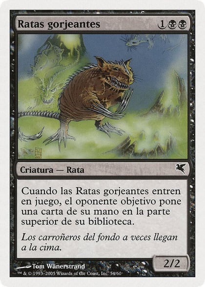 Chittering Rats (Spanish) - "Ratas gorjeantes" (A54), Magic Encyclopedia 2005 (Salvat/Hachette) A54