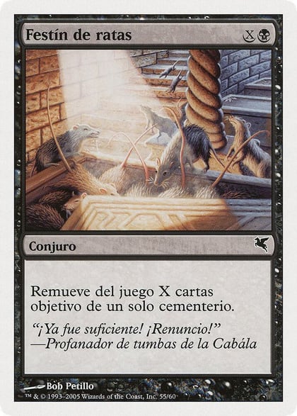 Rats' Feast (Spanish) - "Festin de ratas" (A55), Magic Encyclopedia 2005 (Salvat/Hachette) A55