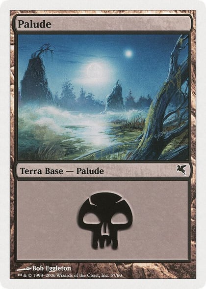 Swamp (Italian) - "Palide" (A57), Magic Encyclopedia 2005 (Salvat/Hachette) A57