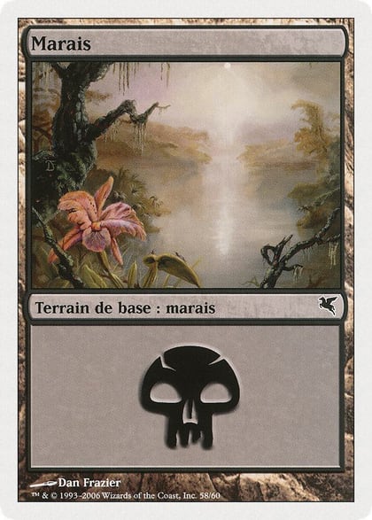 Swamp (French) - "Marais" (A58), Magic Encyclopedia 2005 (Salvat/Hachette) A58