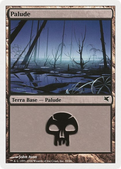 Swamp (Italian) - "Palide" (A59), Magic Encyclopedia 2005 (Salvat/Hachette) A59