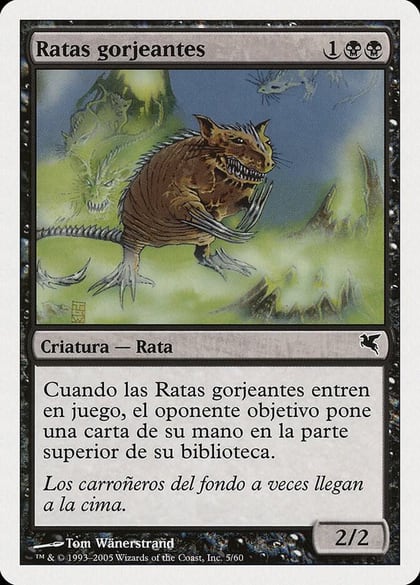 Chittering Rats (Spanish) - "Ratas gorjeantes" (A5), Magic Encyclopedia 2005 (Salvat/Hachette) A5