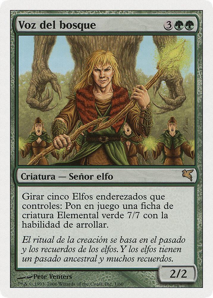 Voice of the Woods (Spanish) - "Voz del bosque", Magic Encyclopedia 2005 (Salvat/Hachette) B1
