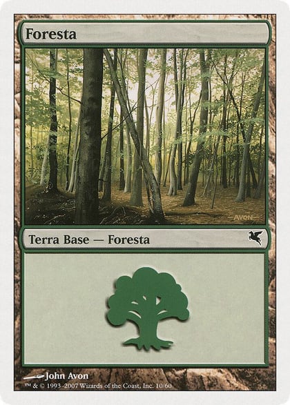 Forest (Italian) - "Foresta" (B10), Magic Encyclopedia 2005 (Salvat/Hachette) B10