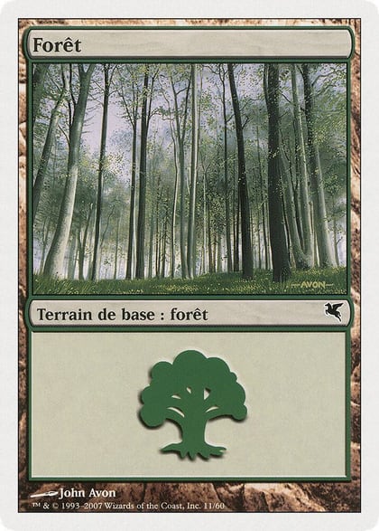 Forest (French) - "Foret" (B11), Magic Encyclopedia 2005 (Salvat/Hachette) B11