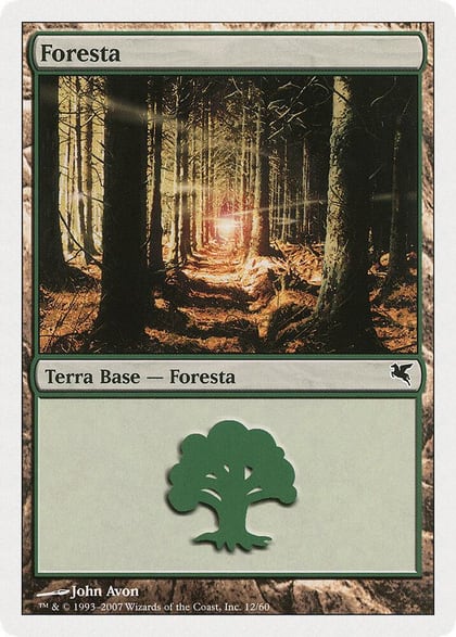Forest (Italian) - "Foresta" (B12), Magic Encyclopedia 2005 (Salvat/Hachette) B12
