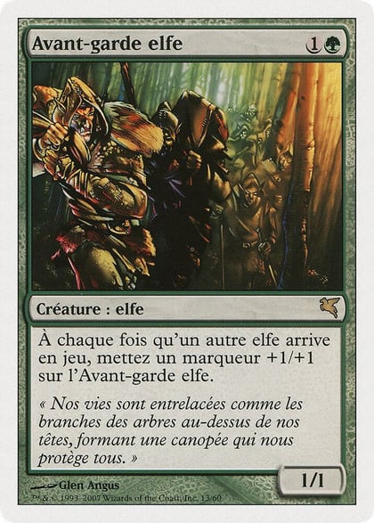 Elvish Vanguard (French) - "Avant-garde elfe", Magic Encyclopedia 2005 (Salvat/Hachette) B13