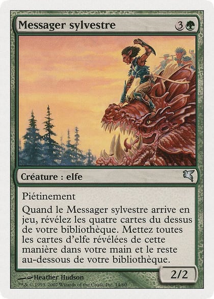 Sylvan Messenger (French) - "Messager sylvestre", Magic Encyclopedia 2005 (Salvat/Hachette) B14