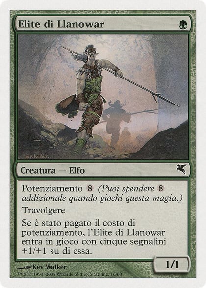 Llanowar Elite (Italian) - "Elite di Llanowar", Magic Encyclopedia 2005 (Salvat/Hachette) B16