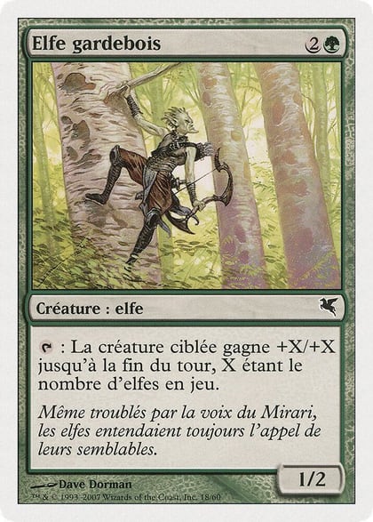 Timberwatch Elf (French) - "Elfe gardebois", Magic Encyclopedia 2005 (Salvat/Hachette) B18