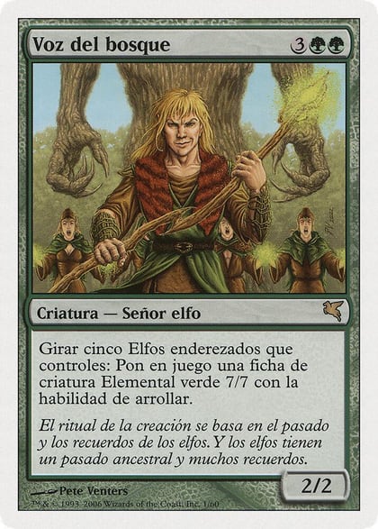 Voice of the Woods (Spanish) - "Voz del bosque", Magic Encyclopedia 2005 (Salvat/Hachette) B1