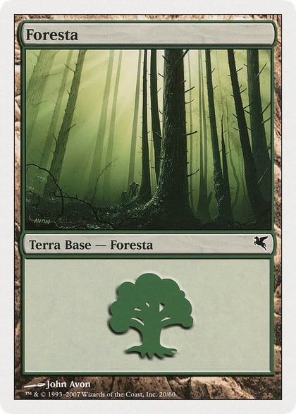 Forest (Italian) - "Foresta" (B20), Magic Encyclopedia 2005 (Salvat/Hachette) B20