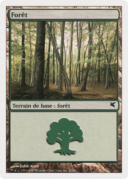 Forest (French) - "Foret" (B21), Magic Encyclopedia 2005 (Salvat/Hachette) B21