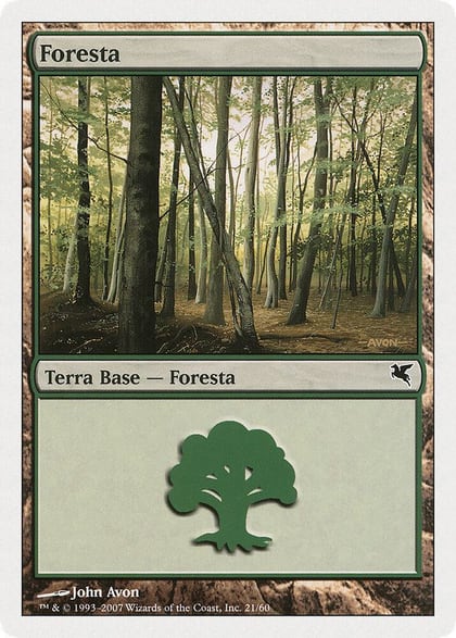 Forest (Italian) - "Foresta" (B21), Magic Encyclopedia 2005 (Salvat/Hachette) B21