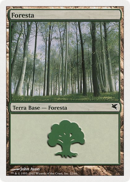 Forest (Italian) - "Foresta" (B22), Magic Encyclopedia 2005 (Salvat/Hachette) B22