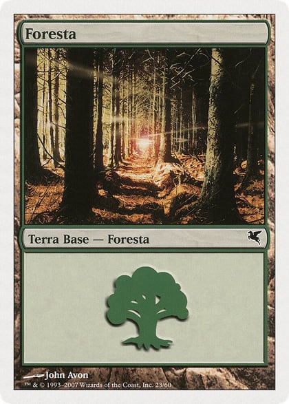 Forest (Italian) - "Foresta" (B23), Magic Encyclopedia 2005 (Salvat/Hachette) B23
