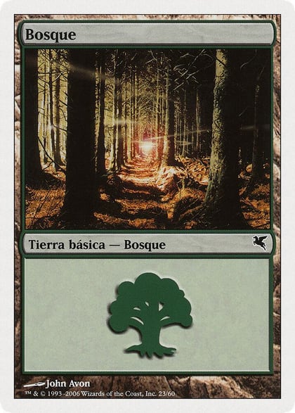Forest (Spanish) - "Bosque" (B23), Magic Encyclopedia 2005 (Salvat/Hachette) B23