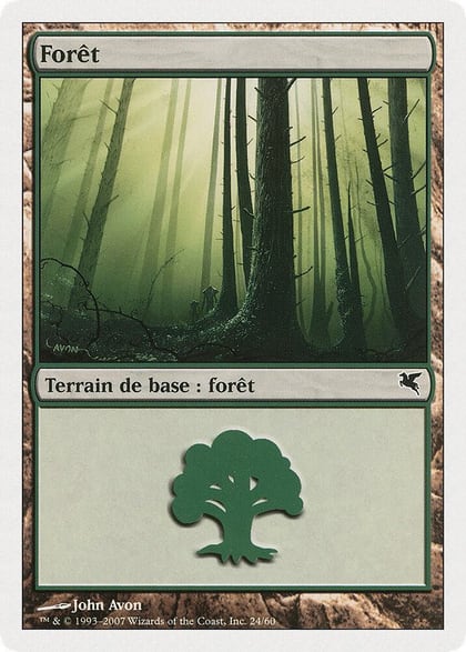 Forest (French) - "Foret" (B24), Magic Encyclopedia 2005 (Salvat/Hachette) B24