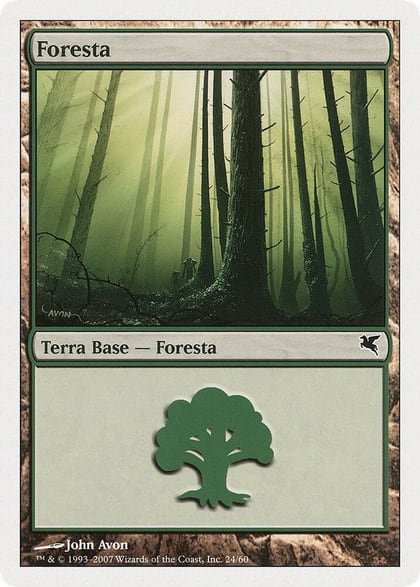 Forest (Italian) - "Foresta" (B24), Magic Encyclopedia 2005 (Salvat/Hachette) B24