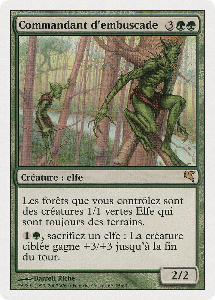 Ambush Commander (French) - "Commandant d'embuscade", Magic Encyclopedia 2005 (Salvat/Hachette) B25