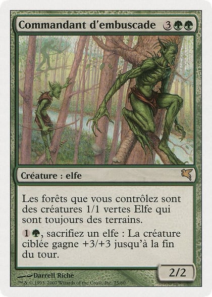 Ambush Commander (French) - "Commandant d'embuscade", Magic Encyclopedia 2005 (Salvat/Hachette) B25