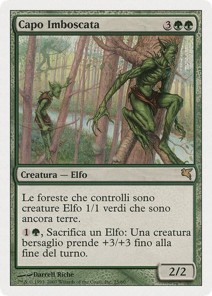 Ambush Commander (Italian) - "Capo Imboscata", Magic Encyclopedia 2005 (Salvat/Hachette) B25