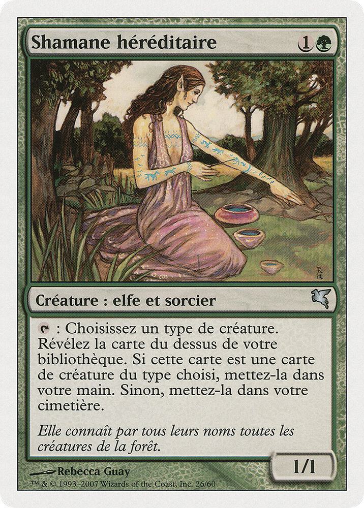 Bloodline Shaman (French) - "Shamane héréditaire", Magic Encyclopedia 2005 (Salvat/Hachette) B26