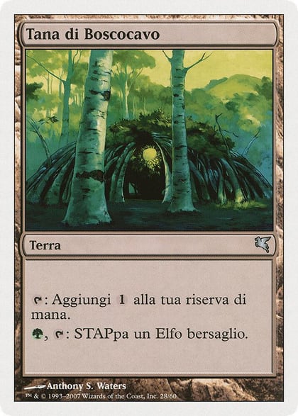 Wirewood Lodge (Italian) - "Tana di Boscocavo", Magic Encyclopedia 2005 (Salvat/Hachette) B28