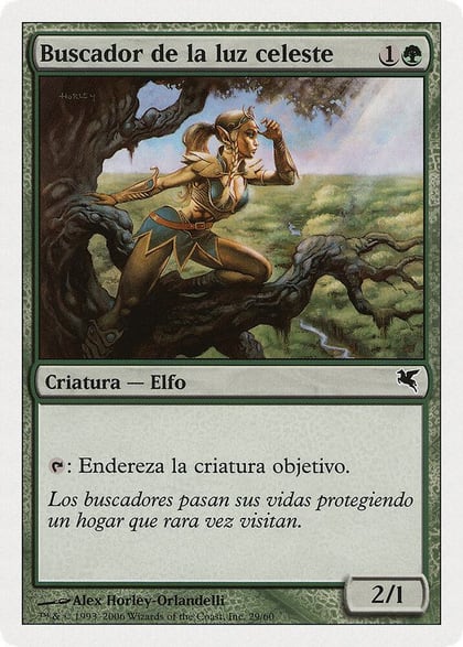 Seeker of Skybreak (Spanish) - "Buscador de la luz celeste" (B29), Magic Encyclopedia 2005 (Salvat/Hachette) B29