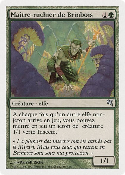 Wirewood Hivemaster (French) - "Maître-ruchier de Brinbois", Magic Encyclopedia 2005 (Salvat/Hachette) B3