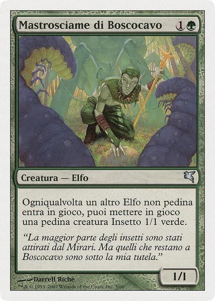 Wirewood Hivemaster (Italian) - "Mastrosciame di Boscocavo", Magic Encyclopedia 2005 (Salvat/Hachette) B3