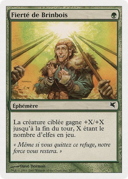 Wirewood Pride (French) - "Fierté de Brinbois", Magic Encyclopedia 2005 (Salvat/Hachette) B32