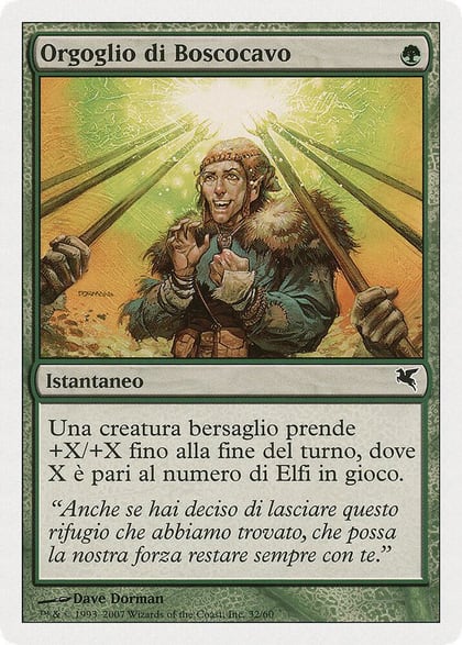Wirewood Pride (Italian) - "Orgoglio di Boscocavo", Magic Encyclopedia 2005 (Salvat/Hachette) B32