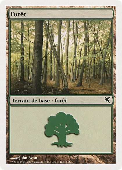 Forest (French) - "Foret" (B33), Magic Encyclopedia 2005 (Salvat/Hachette) B33