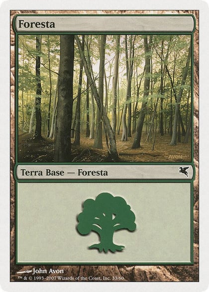 Forest (Italian) - "Foresta" (B33), Magic Encyclopedia 2005 (Salvat/Hachette) B33