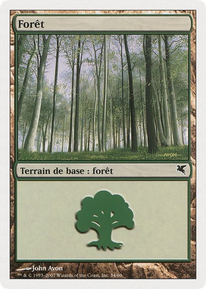 Forest (French) - "Foret" (B34), Magic Encyclopedia 2005 (Salvat/Hachette) B34