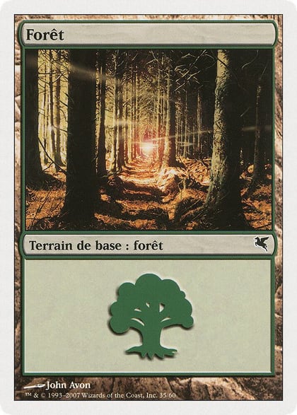 Forest (French) - "Foret" (B35), Magic Encyclopedia 2005 (Salvat/Hachette) B35